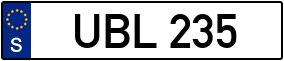 Trailer License Plate